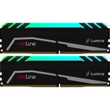 Mushkin DIMM 32 GB DDR4-3600 (2x 16 GB) Dual-Kit, Arbeitsspeicher schwarz, MLA4C360GKKP16GX2, Redline Lumina RGB, INTEL XMP