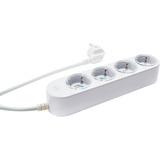 Shelly Steckdosenleiste Power Strip 4 Gen4 weiß, 1,5 Meter Kabel, mit Energiemessung