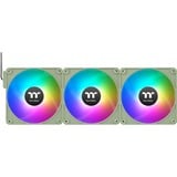 Thermaltake CT120 EX Reverse ARGB Sync PC Cooling Fan, Gehäuselüfter hellgrün, 3er Pack, 120 mm