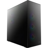 ARCTIC Xtender Mirrow Black Design, Tower-Gehäuse schwarz, Tempered Glass x 2 (verspiegelt)