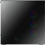 ARCTIC Xtender Mirrow Black Design, Tower-Gehäuse schwarz, Tempered Glass x 2 (verspiegelt)