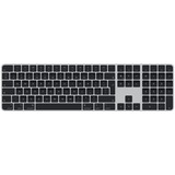 Apple Magic Keyboard mit Touch ID und Ziffernblock, Tastatur silber/schwarz, UK-Layout, für Mac Modelle mit Apple Chip