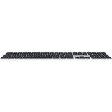 Apple Magic Keyboard mit Touch ID und Ziffernblock, Tastatur silber/schwarz, UK-Layout, für Mac Modelle mit Apple Chip