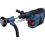 Bosch Professional Staubabsaugung GDE max Professional, Staubsauger-Aufsatz blau, mit Adapter für Stockerplatten