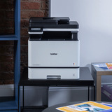 Brother MFC-L8730CDW, Multifunktionsdrucker grau/dunkelgrau, Scan, Kopie, Fax, USB, LAN, WLAN, Duplex (Druck), Duplex (Scan)