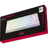 CHERRY XTRFY K33 Compact Wireless , Gaming-Tastatur weiß, DE-Layout, Rubberdome