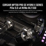 Corsair MP700 PRO SE Hydro X 4 TB, SSD schwarz, PCIe 5.0 x4 | NVMe 2.0 | M.2 2280, mit Wasserkühlungs-Block