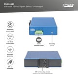 Digitus 16 Port Gigabit Ethernet Netzwerk, Switch blau