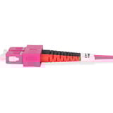 Digitus LWL Patchkabel, Duplex, SC > SC Stecker, Multimode OM4 violett, 1 Meter