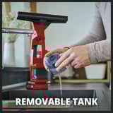 EINHELL Power X-Change BRILLIANTO, Fenstersauger rot, ohne Akku und Ladegerät