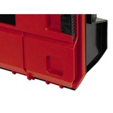 Einhell Systemkoffer E-Case S-F incl. grid foam, Werkzeugkiste schwarz/rot, mit Rasterschaumstoffeinlage