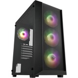 FSP CMT218, Tower-Gehäuse schwarz, Tempered Glass