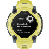 Garmin Instinct E, Smartwatch limette/limette, 45 mm, Twilight/Electric Lime, Silikon-Armband