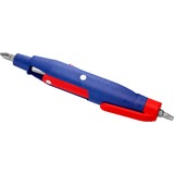 KNIPEX Stift-Schaltschrankschlüssel 00 11 07, Steckschlüssel blau/rot, Länge 145 mm