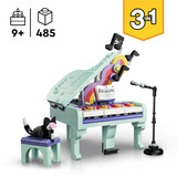 LEGO 31392 Creator 3-in-1 Deko-Klavier mit Katze, Konstruktionsspielzeug 