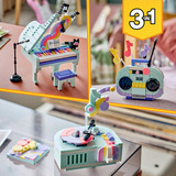 LEGO 31392 Creator 3-in-1 Deko-Klavier mit Katze, Konstruktionsspielzeug 