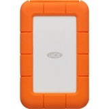 LaCie Rugged Secure 2 TB, Externe Festplatte weiß/orange, USB-C 3.2 Gen 1 (5 Gbit/s)
