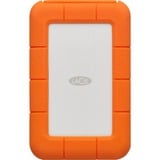 LaCie Rugged Secure 2 TB, Externe Festplatte weiß/orange, USB-C 3.2 Gen 1 (5 Gbit/s)