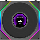 Lian Li UNI FAN TL LCD FLEX 120 Wireless, Gehäuselüfter schwarz, 124 mm