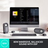 Logitech Z407, PC-Lautsprecher schwarz, Bluetooth