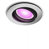 Philips Hue White & Color Ambiance Centura Einbauspot, LED-Leuchte silber, rund