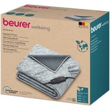 Beurer Wärmezudecke HD 75 Nordic Grey Green Planet , Heizdecke grau, 180 x 130 cm