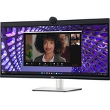 Dell P3424WEB, LED-Monitor 87 cm (34 Zoll), schwarz/silber, WQHD, IPS, QHD-Webcam