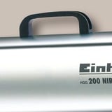 EINHELL Heißluftgebläse HGG 200 Niro Vario (DE/AT) edelstahl/schwarz, 13 - 20 kW