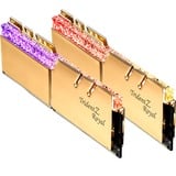 G.Skill DIMM 64 GB DDR4-2666 (2x 32 GB) Dual-Kit, Arbeitsspeicher gold, F4-2666C19D-64GTRG, Trident Z Royal, INTEL XMP