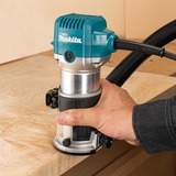 Makita Multifunktionsfräse RT0702CX2J, Fräsmaschine blau, 710 Watt, im MAKPAC Gr.4