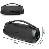 Medion Life P61768 Tragbarer Bluetooth Lautsprecher XL anthrazit, Bluetooth, Dual Illuminated, Lightstrip,Integrierte Powerbank