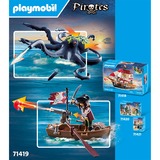 PLAYMOBIL 71419 Pirates Kampf gegen den Riesenoktopus, Konstruktionsspielzeug 