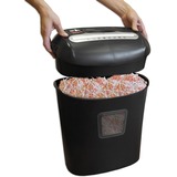 Peach Cross Cut Schredder PS500-40, Aktenvernichter schwarz