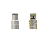 Thermal Grizzly DeltaMate Quick Disconnect, Verbindung silber (matt)/nickel, Male - F