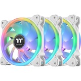 Thermaltake SWAFAN 12 RGB Radiator Fan TT Premium Edition White (3-Fan Pack), Gehäuselüfter weiß, 3er Pack, inkl. Controller, 120 mm
