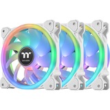 Thermaltake SWAFAN 12 RGB Radiator Fan TT Premium Edition White (3-Fan Pack), Gehäuselüfter weiß, 3er Pack, inkl. Controller