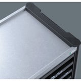 Wera 9705 Tool Rebel Werkstattwagen Stainless 1, mit Bestückung, Werkzeugwagen schwarz/silber, 177-teilig, im exklusiven Tool Rebel Design