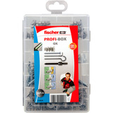 fischer Profi-Box GK + Schrauben, Dübel hellgrau, 101-teilig, mit Schrauben