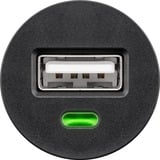 goobay Auto-Ladegerät 5 Watt schwarz, 1x USB-A, 12 / 24 Volt