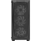 Aerocool Falcon G-BK-v2, Tower-Gehäuse schwarz, Tempered Glass