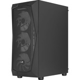 Aerocool Falcon G-BK-v2, Tower-Gehäuse schwarz, Tempered Glass