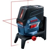 Bosch Kombilaser GCL 2-50 C Professional + RM2 + BM3, Kreuzlinienlaser blau/schwarz, Li-Ionen-Akku 2,0 Ah, in L-BOXX, rote Laserlinien, mit Halterungen