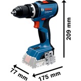Bosch Professional Akku-Schlagbohrschrauber GSB 18V-65 Professional solo, 18Volt blau, ohne Akku und Ladegerät, in L-BOXX