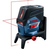 Bosch Professional Kombilaser GCL 2-50 C Professional + RM2 + BM3, Kreuzlinienlaser blau/schwarz, Li-Ionen-Akku 2,0 Ah, in L-BOXX, rote Laserlinien, mit Halterungen