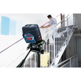 Bosch Professional Kombilaser GCL 2-50 C Professional + RM2 + BM3, Kreuzlinienlaser blau/schwarz, Li-Ionen-Akku 2,0 Ah, in L-BOXX, rote Laserlinien, mit Halterungen