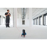 Bosch Professional Kombilaser GCL 2-50 C Professional + RM2 + BM3, Kreuzlinienlaser blau/schwarz, Li-Ionen-Akku 2,0 Ah, in L-BOXX, rote Laserlinien, mit Halterungen