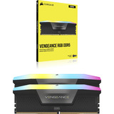 Corsair DIMM 16 GB DDR5-5200 (2x 8 GB) Dual-Kit, Arbeitsspeicher schwarz, CMH16GX5M2B5200C40, Vengeance RGB, INTEL XMP