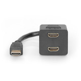 Digitus HDMI Y-Verteilerkabel, Y-Kabel schwarz