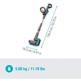 GARDENA Akku-Multi-Reiniger AquaBrush Universal 18V P4A solo, Hartbodenreiniger grau/türkis, ohne Akku und Ladegerät, POWER FOR ALL ALLIANCE