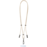 Intenso Handykette und Lade-/Datenkabel Cell Phone Charging Lanyard beige, 1,65 Meter, USB-C, PD3.0 / QC4.0, Nylon